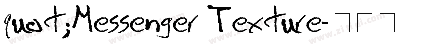 quot;Messenger Texture字体转换